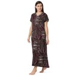 Rayon Nighty Regular  Wine - Image 2