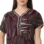 Rayon Nighty Regular  Wine - Image 5