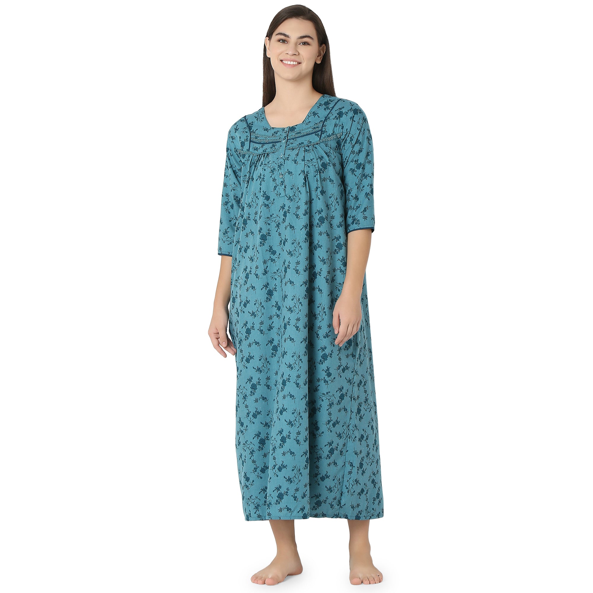 1727952588505-7448c2e859b54cfc-364FD87BF166A0B0EF3014B371B4ACAA SCS 450670 - Rayon Nighty Regular Pink - Image 1