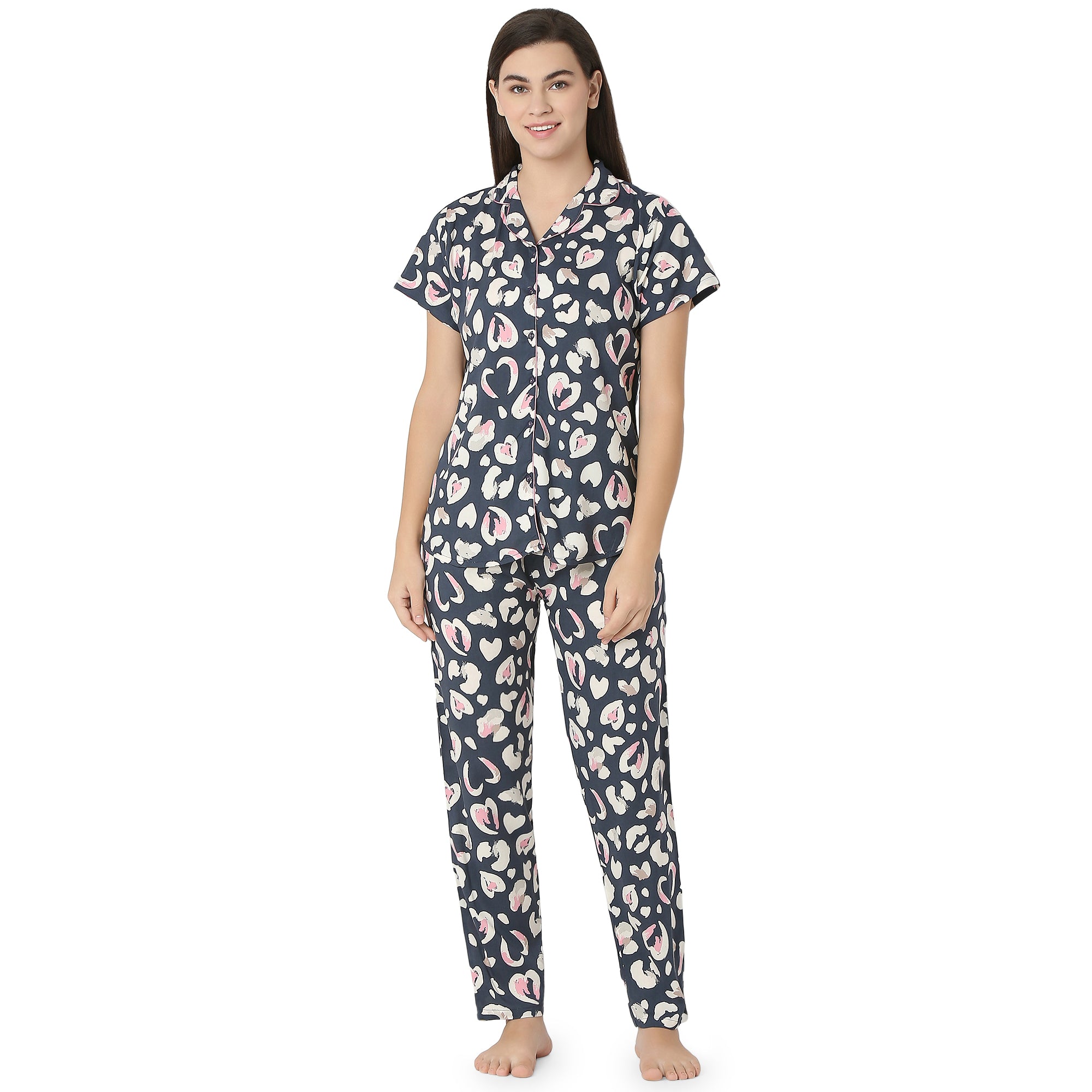 1728124501903-7448c2e859b54cfc-B30269A779BAB9386F3E9AC8E0E5CCB4 SCH 10698 - Cotton Night Suit Regular Pink - Image 1