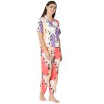 SCH 10815 - Rayon Night Suit Regular Pink - Image 3