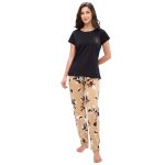 Cotton Pajama Set  Regular Black - Image 5