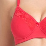 Padded Solid Cotton Spandex T-shirt Bra Click