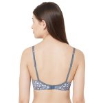 Printed Polymide Padded T-shirt Bra Grey - Image 2