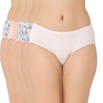 7057 - Cotton Hipster Panties Pack Of 5  Multicolor