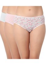 7153 - Cotton Printed Pack Of 3 Hipster Panties