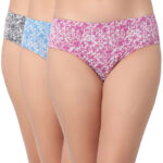 7206 - Cotton Printed Pack Of 3 Hipster Panties