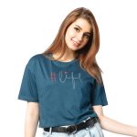 SCT 24025 - Minimal Mood Petrol Tee