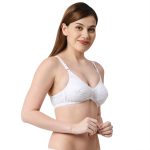 Kinnari - Non Padded  Wire Free Cotton Plain Bra - Image 4