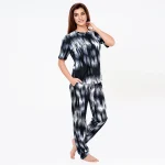 R-CS-19723 - Bold Energy Abstract Printed Black Set - Image 2