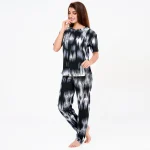 R-CS-19723 - Bold Energy Abstract Printed Black Set - Image 3