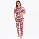 R CS 19735 - Trendy Alphabet Chic Mauve Set