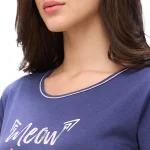 R HN 19465 - Chic Comfort Black Short Nighty - Image 5