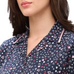 Navy Blue Regular Night Suit Regular - Image 5
