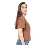 SRF 24084 - Earthy Bliss Brown Tee - Image 4