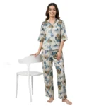 SCH 10770 - Rayon Night Suit Regular Blue
