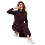 SCS 24058 - Blissful Maroon Co-ord Set