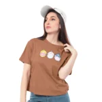 SRF 24084 - Earthy Bliss Brown Tee