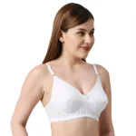 Soft-Plain Mold T-shirt Bra  White - Image 4