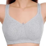 1264-Non Padded Full Coverage Bra-Grey
