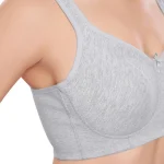 1264-Non Padded Full Coverage Bra-Grey