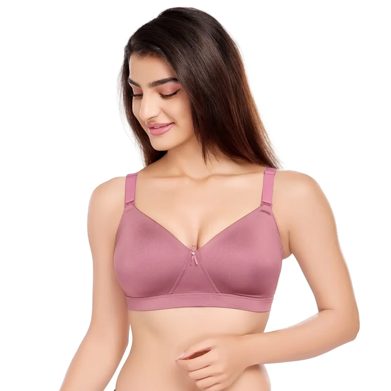 2727-Non Wired Full Cover Padded Strapless Bra-Onion Pink