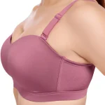 4545-Non Wired Full Cover Padded Strapless Bra-Onion Pink