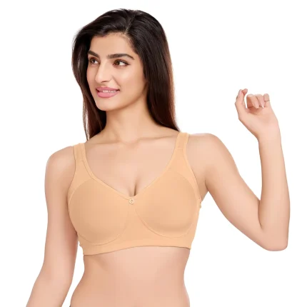 3636-Non Wired Full Cover Padded Bra - Skin
