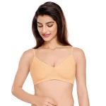 1030 - Cotton Basic Plain Soft Padded T-Shirt Bra