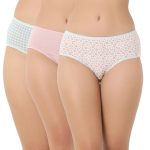 7271 - Cotton Hipster Premium Panties Set Of 3 Stretchable Fabric