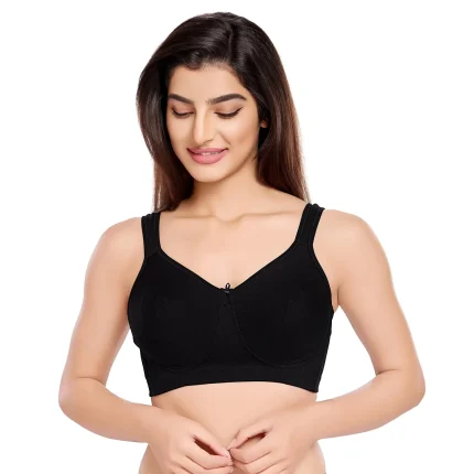 1264-Non Padded Full Coverage Bra-Black