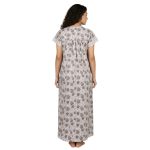 JSS 12093 - Printed Cotton Nighty for Women – Square Neck, Half Sleeves - Image 32