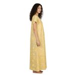JSS 13001 - Printed Poly-Viscose Nighty for Women – Square Neck, Half Sleeves - Image 3