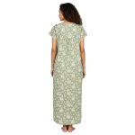 JSS 13002 - Printed Poly-Viscose Nighty for Women – Square Neck, Half Sleeves - Image 11