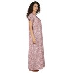 JSS 13002 - Printed Poly-Viscose Nighty for Women – Square Neck, Half Sleeves - Image 16