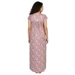 JSS 13002 - Printed Poly-Viscose Nighty for Women – Square Neck, Half Sleeves - Image 18