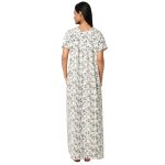JSS 12013-Printed Poly Viscose Square Neck Half Sleeved Nighty - Image 15