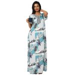 SCH 460047-Printed Satin Nighty Pink V-Neck Half Sleeves