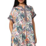 SCR 460042-Printed Rayon Half Sleeved Nighty - Image 6
