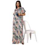 SCR 460042-Printed Rayon Half Sleeved Nighty
