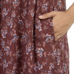 SCR460856 - Printed Poly-Viscose Nighty for Women – Round Neck, Half Sleeves - Image 8