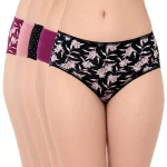 7481 – Cotton Hipster Premium Panties Set Of 5 Stretchable Fabric