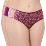 7513 – Cotton Hipster Premium Panties Set Of 5 Stretchable Fabric