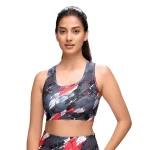 STY 01 - Abstract Aura Sports Bra with Removable Pads