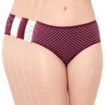 7434 – Cotton Hipster Premium Panties Set Of 5 Stretchable Fabric