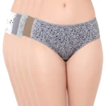 7536 – Cotton Hipster Premium Panties Set Of 5 Stretchable Fabric