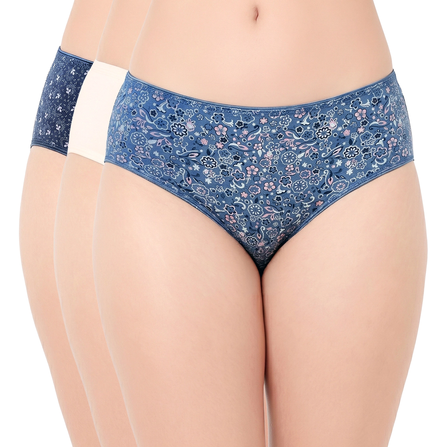 7548 combo 7548 – Juliet Ultra-Soft Cotton Elastane Hipster Panties - Image 1
