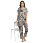 JRB2024 - Serene Bloom Satin Nightsuit Set