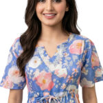 SCH 206-Printed Rayon Nighty Soft & Comfortable Sleepwear - Image 4