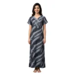 SCH460949-Printed Alpine Nighty Soft and Comfortable Sleepwear